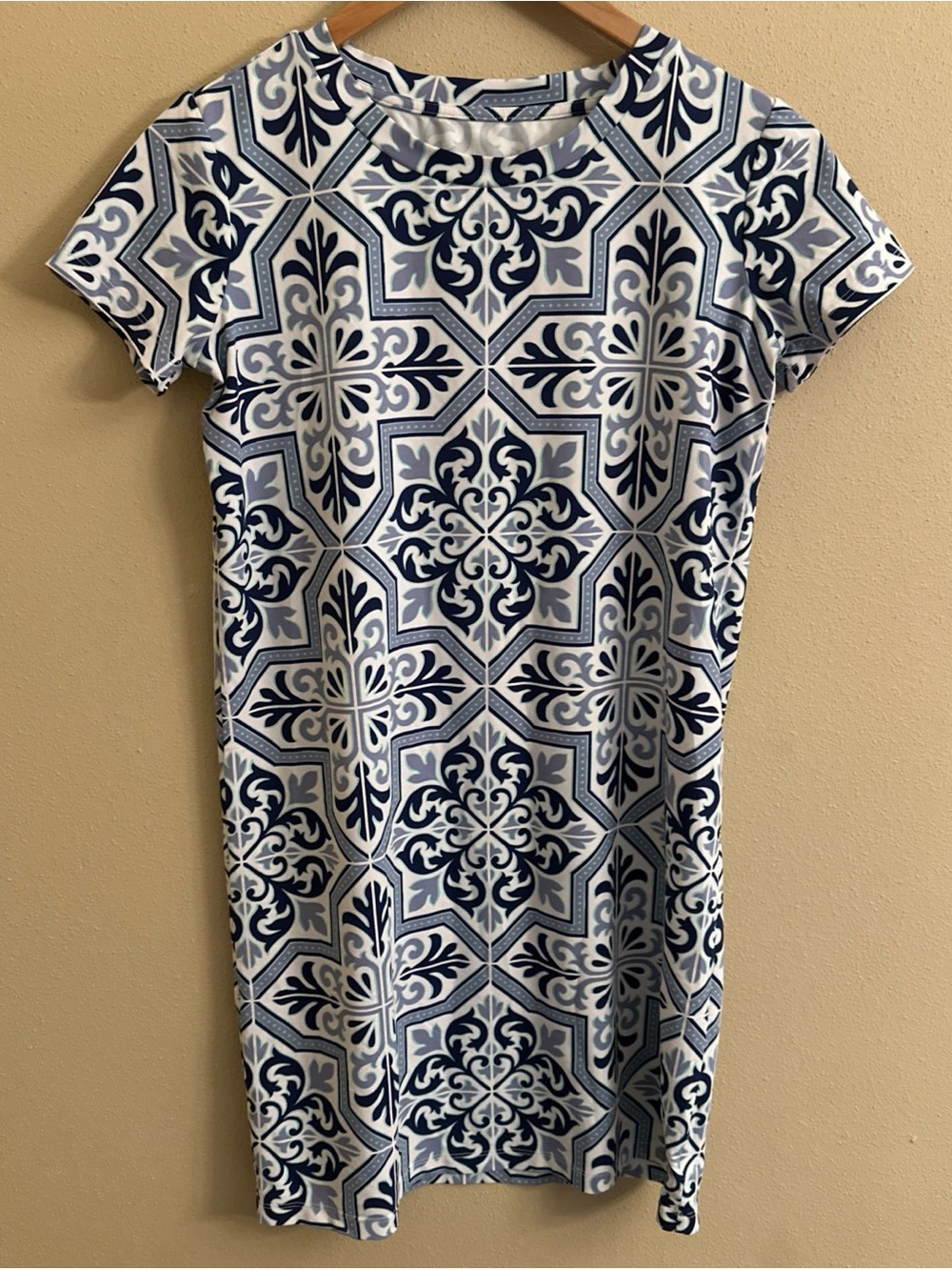 Southern Tide Shirt Sunโ Dress Blue Pattern Coastal Nautical Preppy Womens XS